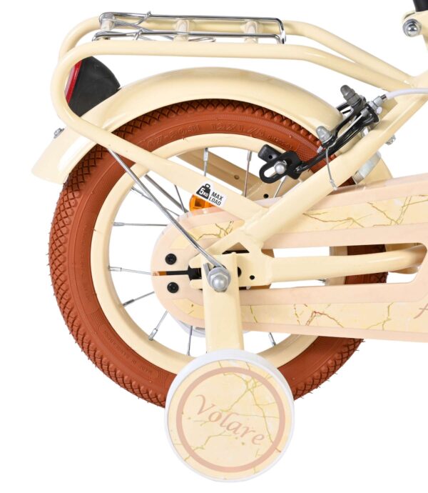 Volare Ashley Kinderfahrrad - Mädchen - 12 Zoll - Creme - Zwei Handbremsen