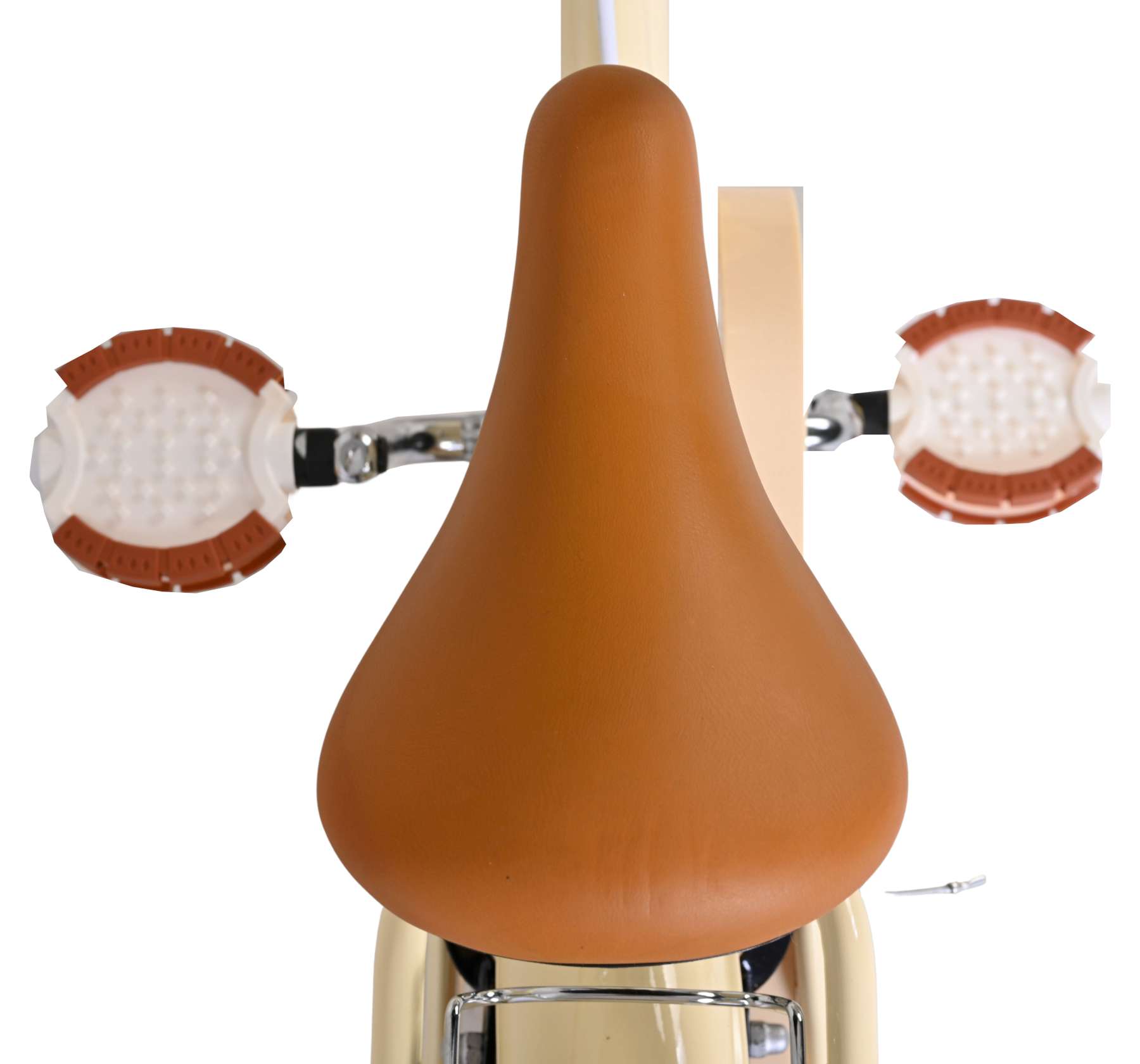 Volare Ashley Kinderfahrrad - Mädchen - 12 Zoll - Creme - Zwei Handbremsen