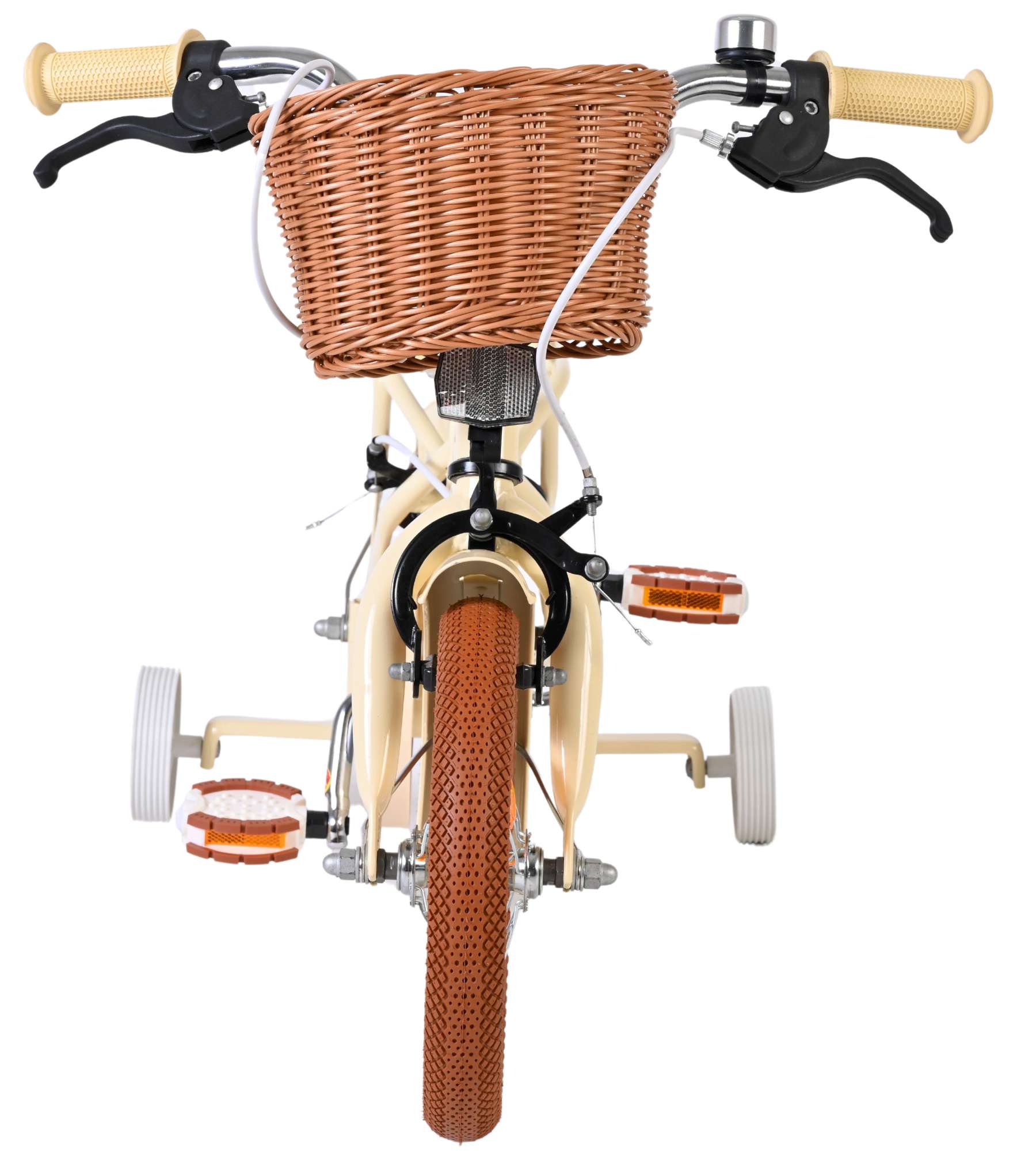 Volare Ashley Kinderfahrrad - Mädchen - 12 Zoll - Creme - Zwei Handbremsen