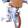 Volare Ashley Kinderfahrrad - Mädchen - 12 Zoll - Pastellblau - Zwei Handbremsen