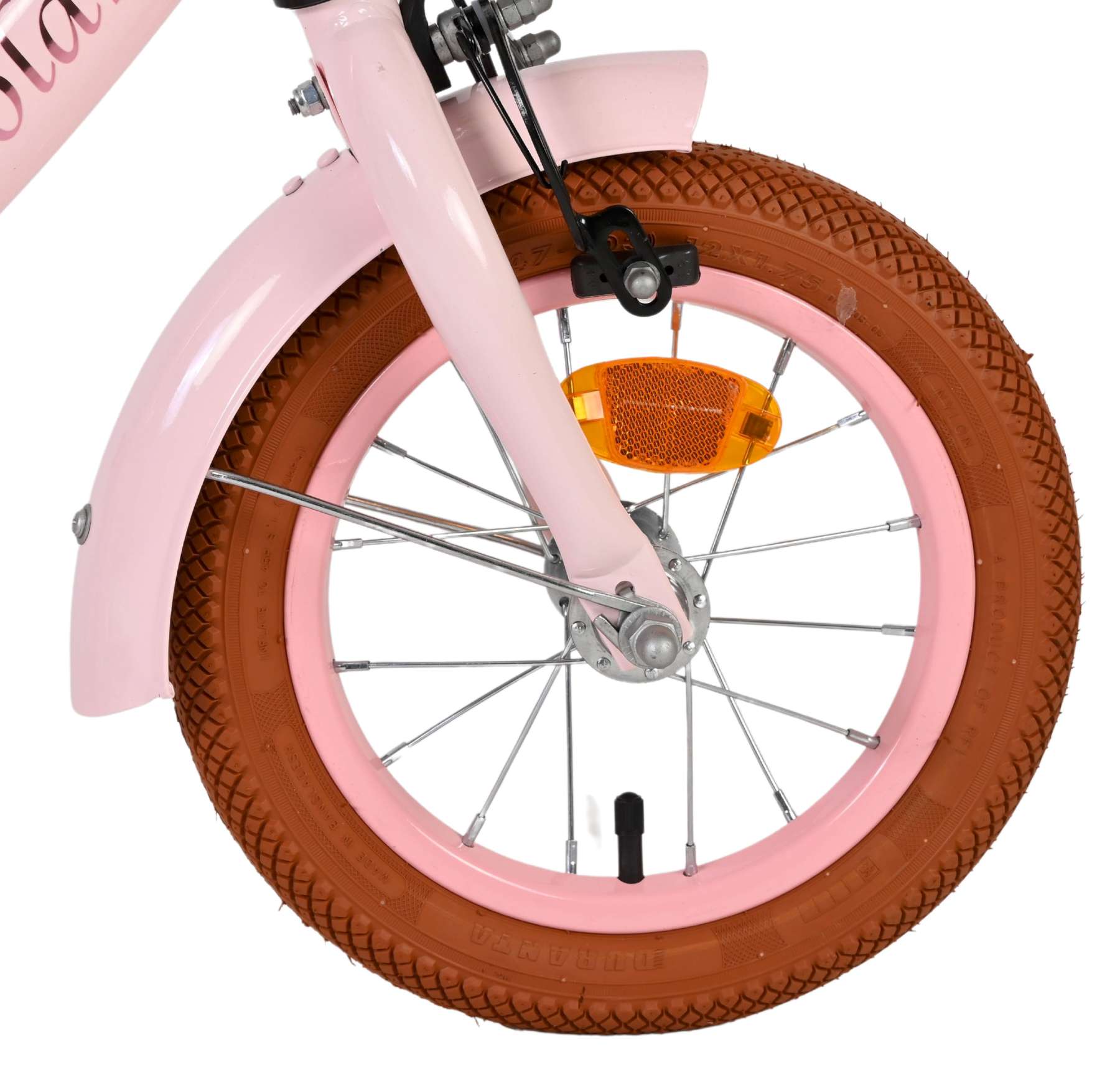Volare Ashley Kinderfahrrad - Mädchen - 12 Zoll - Rosa - Zwei Handbremsen