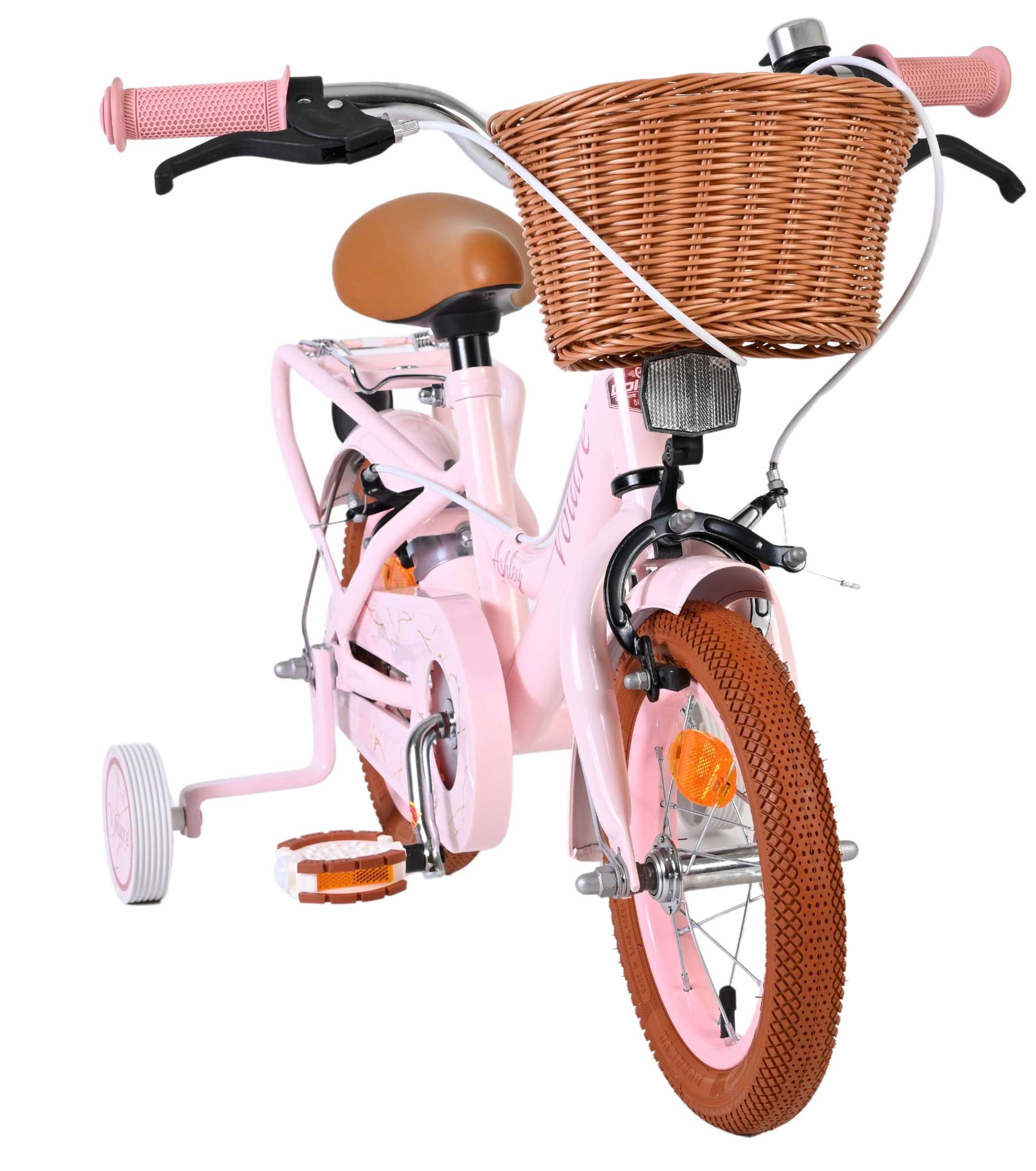 Volare Ashley Kinderfahrrad - Mädchen - 12 Zoll - Rosa - Zwei Handbremsen