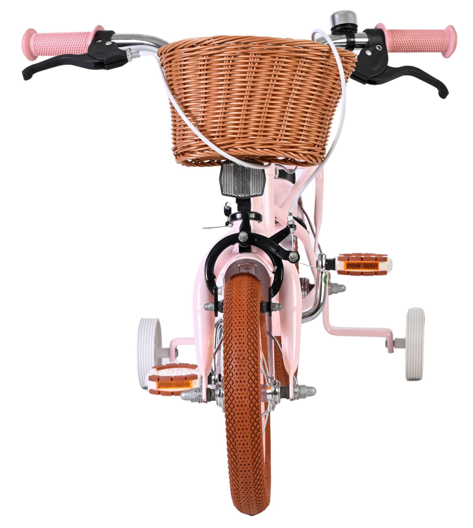 Volare Ashley Kinderfahrrad - Mädchen - 12 Zoll - Rosa - Zwei Handbremsen