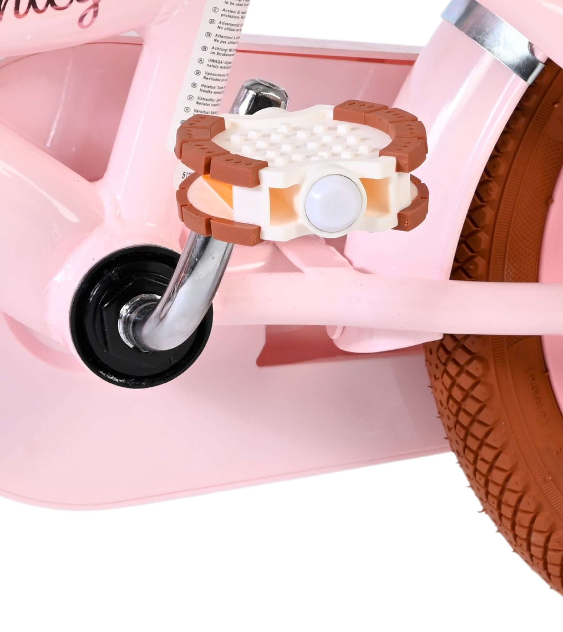 Volare Ashley Kinderfahrrad - Mädchen - 12 Zoll - Rosa - Zwei Handbremsen