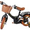 Volare Ashley Kinderfahrrad - Mädchen - 12 Zoll - Schwarz - Zwei Handbremsen