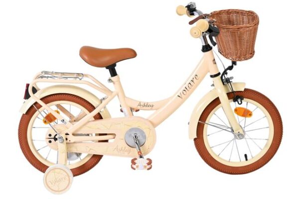 Volare Ashley Kinderfahrrad – Mädchen – 14 Zoll – Creme
