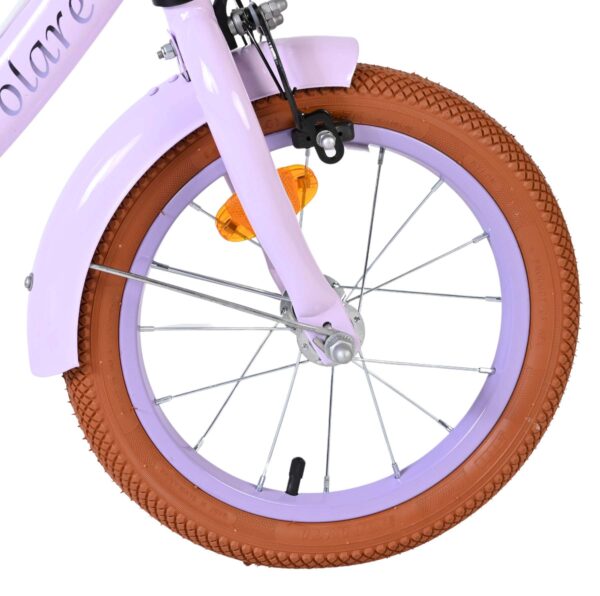 Volare Ashley Kinderfahrrad - Mädchen - 14 Zoll - Lila - Zwei Handbremsen