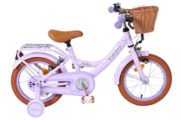 Volare Ashley Kinderfahrrad - Mädchen - 14 Zoll - Lila - Zwei Handbremsen