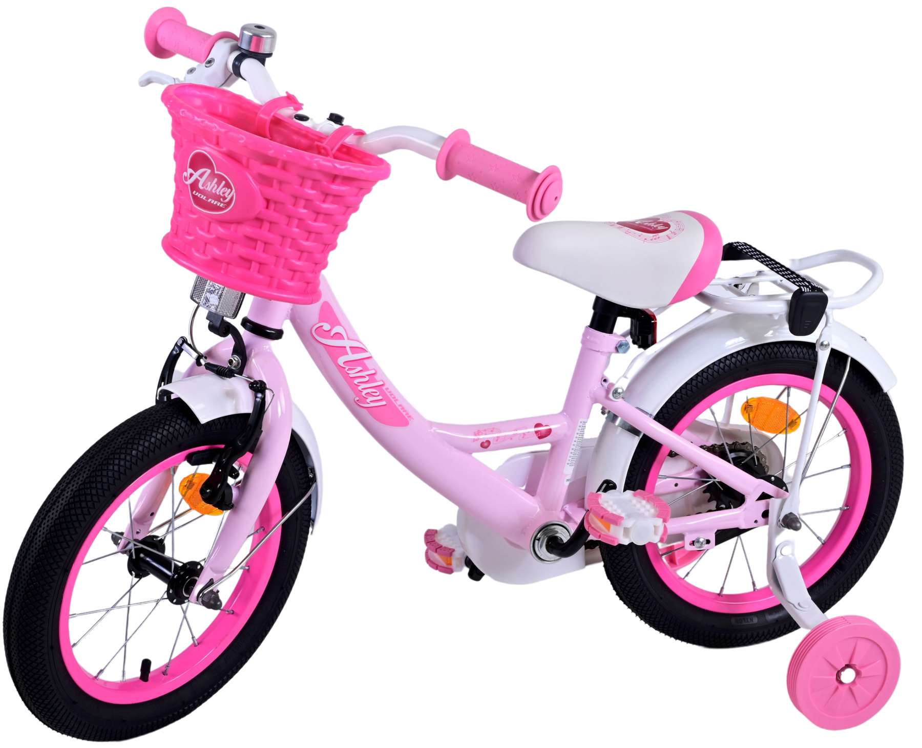 Volare Ashley Kinderfahrrad – Mädchen – 14 Zoll – Rosa