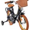 Volare Ashley Kinderfahrrad – Mädchen – 14 Zoll – Schwarz
