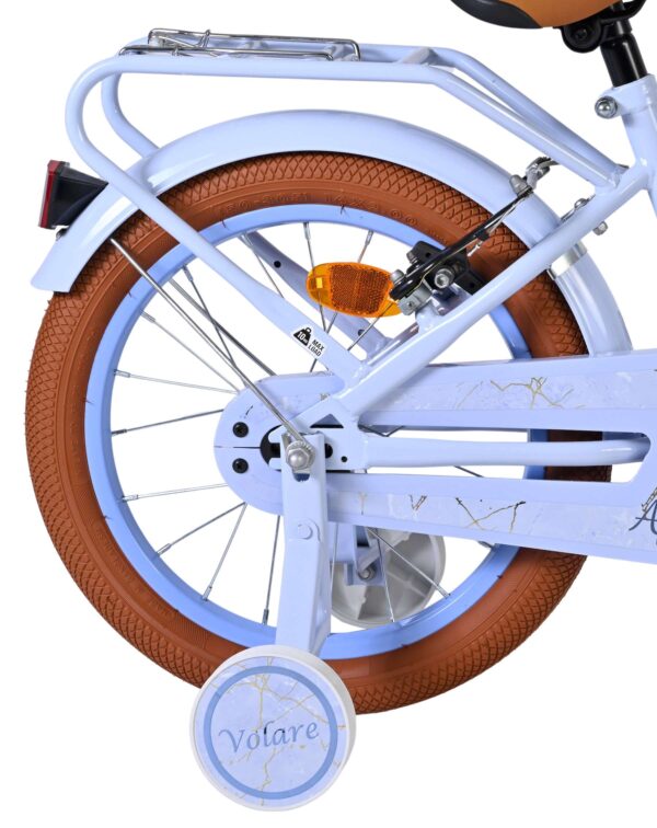 Volare Ashley Kinderfahrrad - Mädchen - 16 Zoll - Pastellblau - Zwei Handbremsen