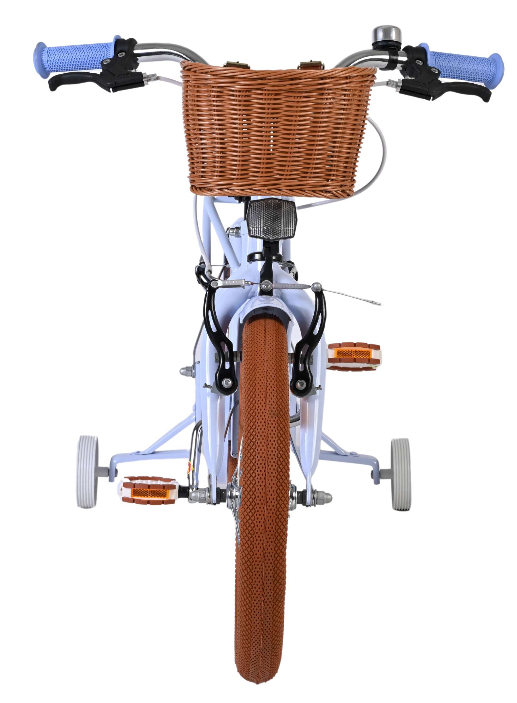 Volare Ashley Kinderfahrrad - Mädchen - 16 Zoll - Pastellblau - Zwei Handbremsen