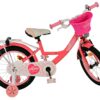 Volare Ashley Kinderfahrrad - Mädchen - 16 Zoll - Rosa/Rot