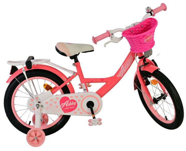Volare Ashley Kinderfahrrad - Mädchen - 16 Zoll - Rosa/Rot