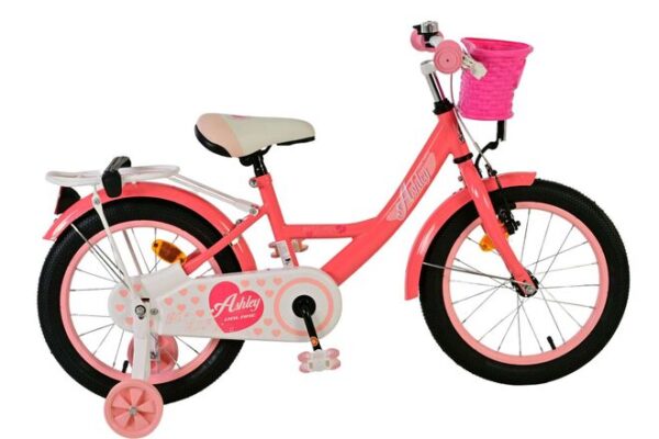 Volare Ashley Kinderfahrrad - Mädchen - 16 Zoll - Rosa/Rot