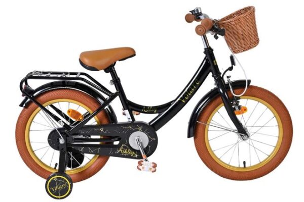 Volare Ashley Kinderfahrrad – Mädchen – 16 Zoll – Schwarz