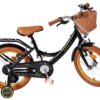 Volare Ashley Kinderfahrrad - Mädchen - 16 Zoll - Schwarz - Zwei Handbremsen