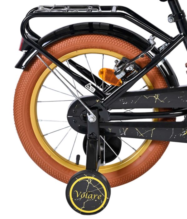 Volare Ashley Kinderfahrrad - Mädchen - 16 Zoll - Schwarz - Zwei Handbremsen