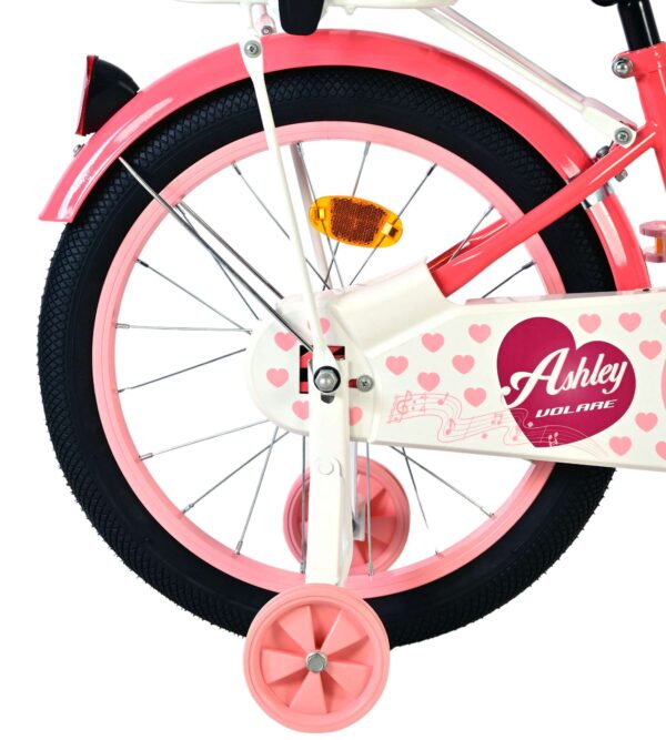 Volare Ashley Kinderfahrrad - Mädchen - 18 Zoll - Rosa/Rot