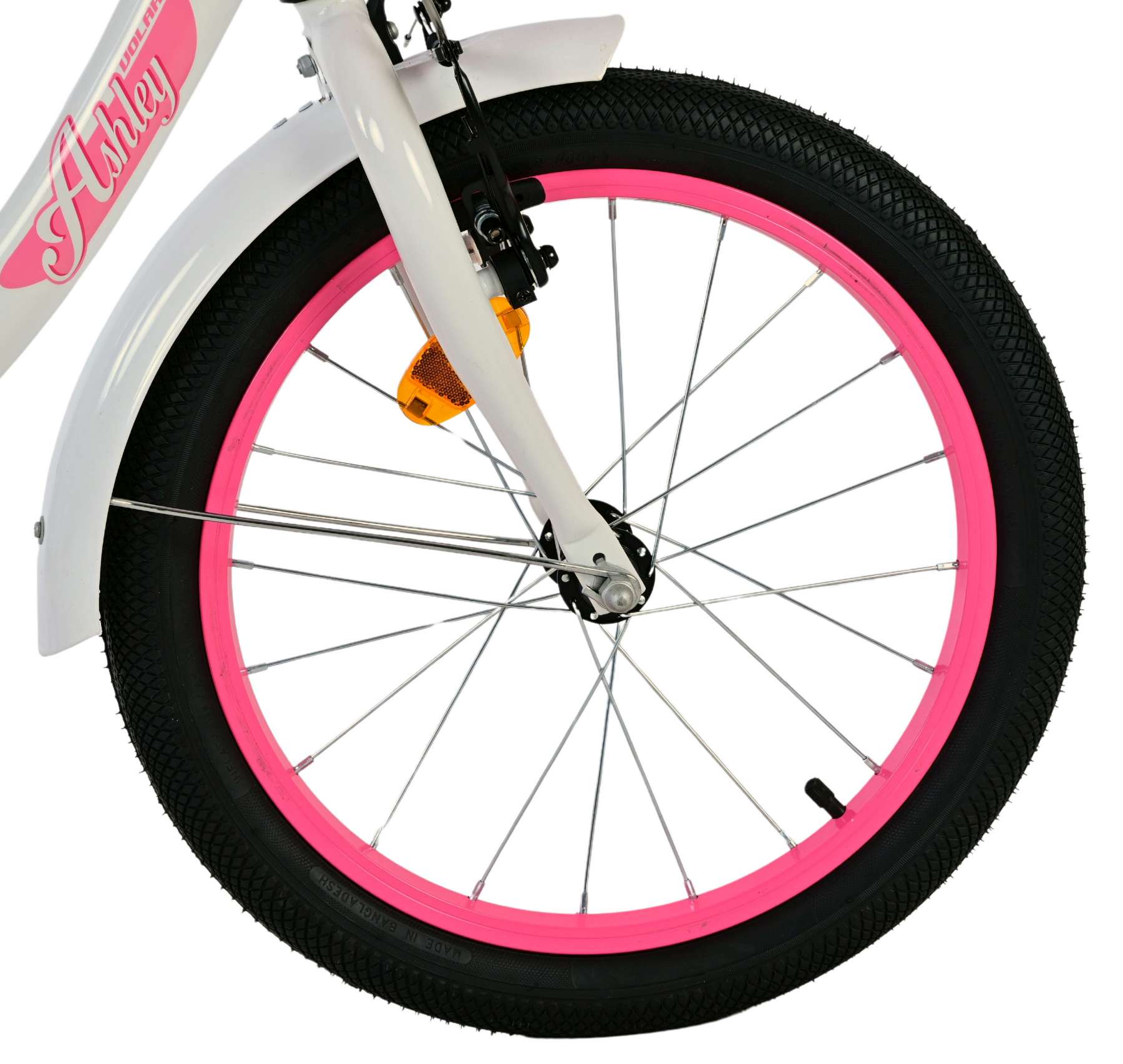 Volare Ashley Kinderfahrrad - Mädchen - 18 Zoll - Weiß