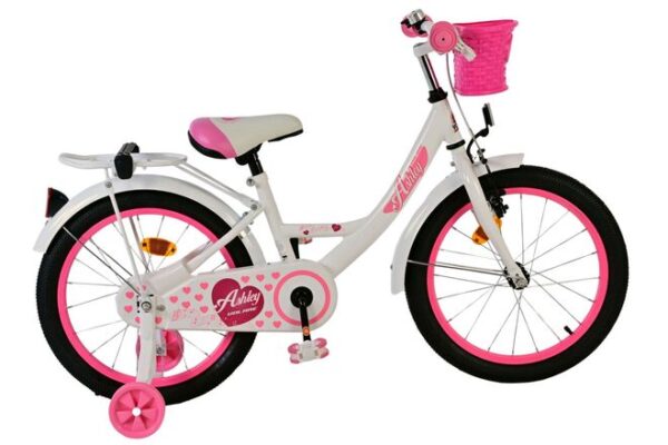 Volare Ashley Kinderfahrrad - Mädchen - 18 Zoll - Weiß