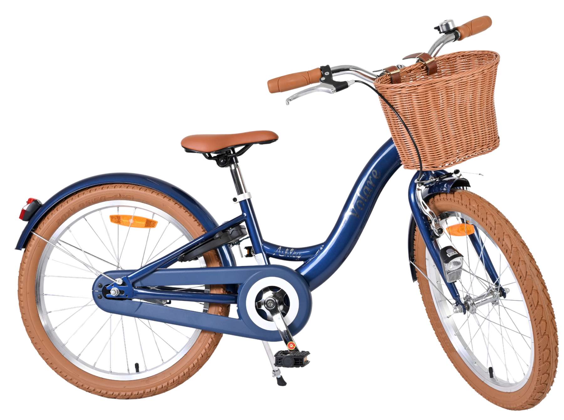 Volare Ashley Kinderfahrrad - Mädchen - 20 Zoll - Dunkelblau
