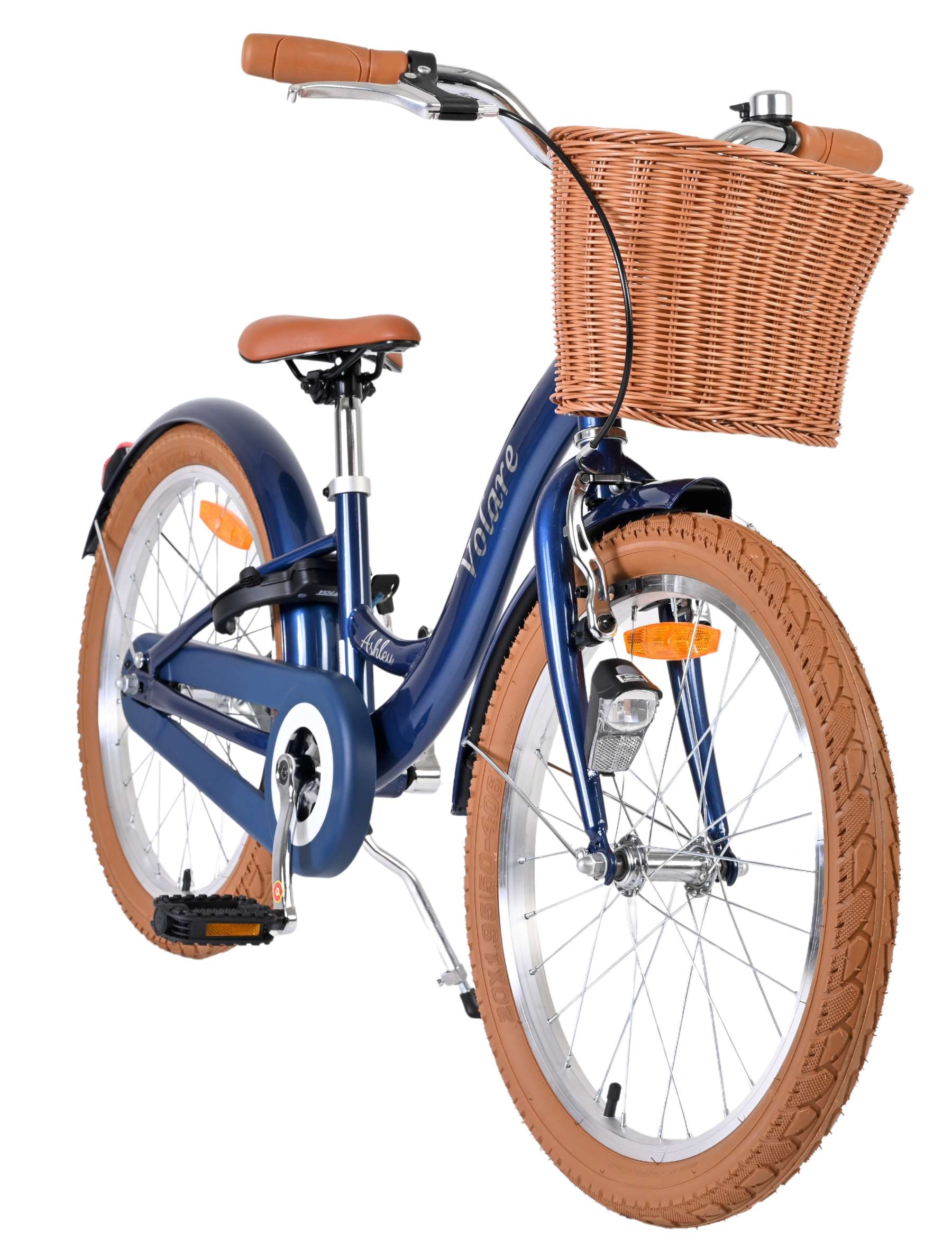 Volare Ashley Kinderfahrrad - Mädchen - 20 Zoll - Dunkelblau
