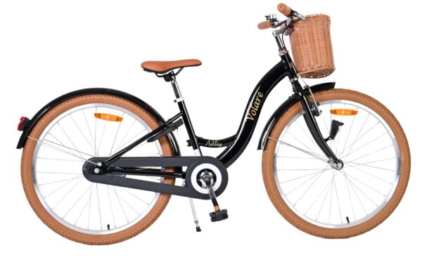 Volare Ashley Kinderfahrrad – Mädchen – 24 Zoll – Schwarz