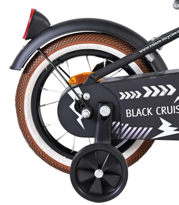 Volare Black Cruiser Kinderfahrrad - Jungen - 12 Zoll - Schwarz 2