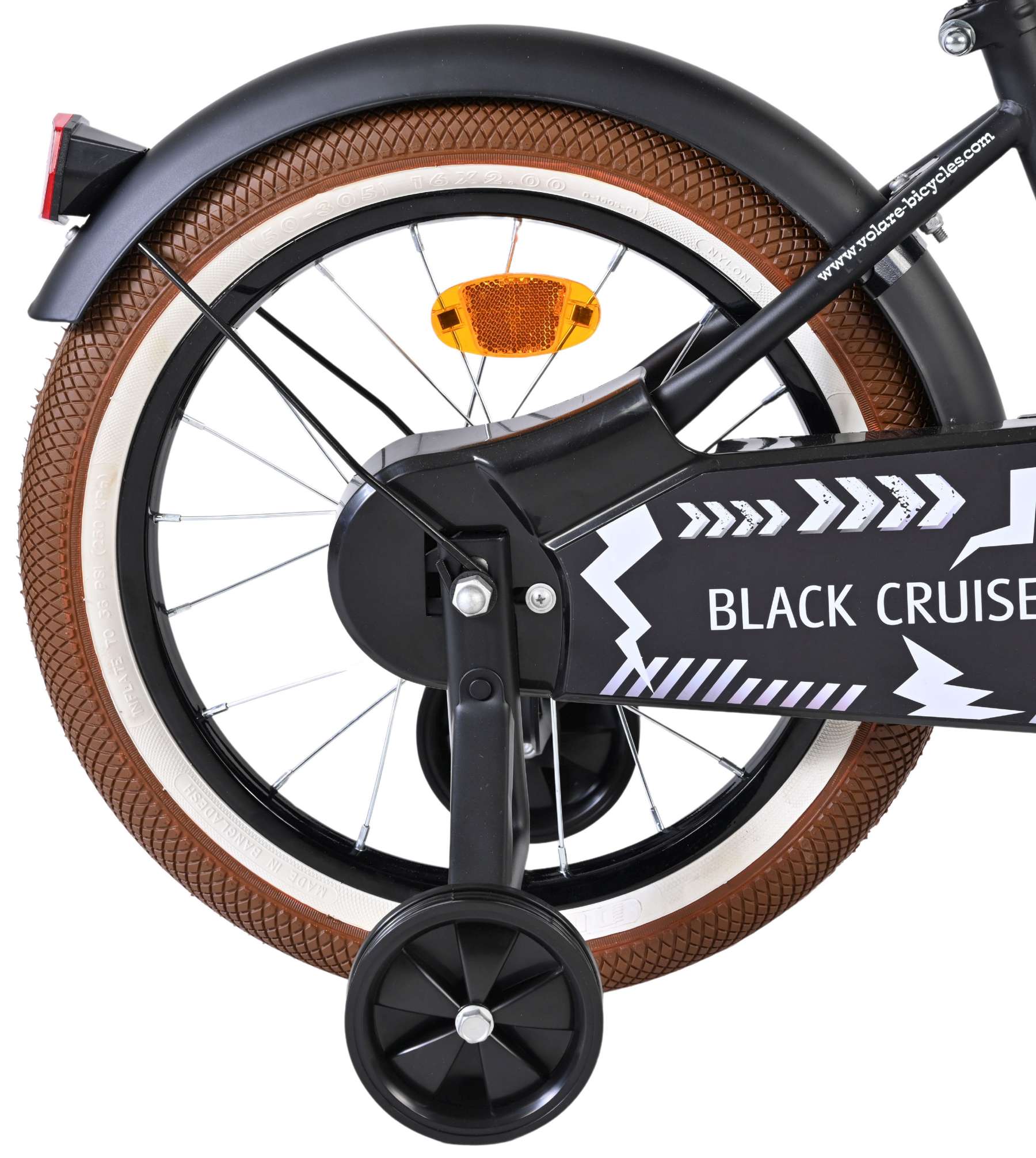 Volare Black Cruiser Kinderfahrrad - Jungen - 16 Zoll - Schwarz 2