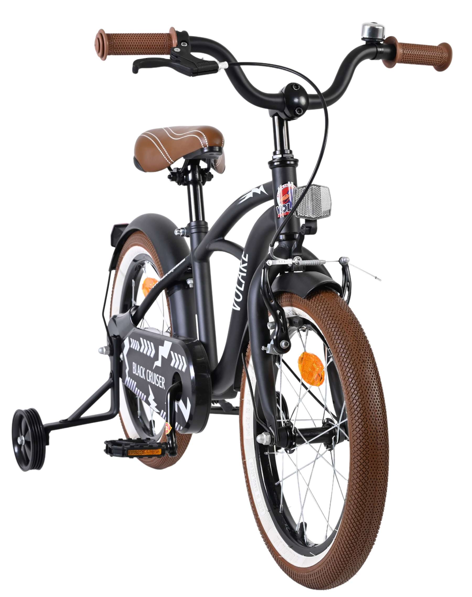 Volare Black Cruiser Kinderfahrrad - Jungen - 16 Zoll - Schwarz 5