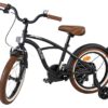 Volare Black Cruiser Kinderfahrrad - Jungen - 16 Zoll - Schwarz 8
