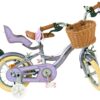 Volare Blossom Kinderfahrrad - Mädchen - 12 Zoll - Lila - Zwei Handbremsen 10