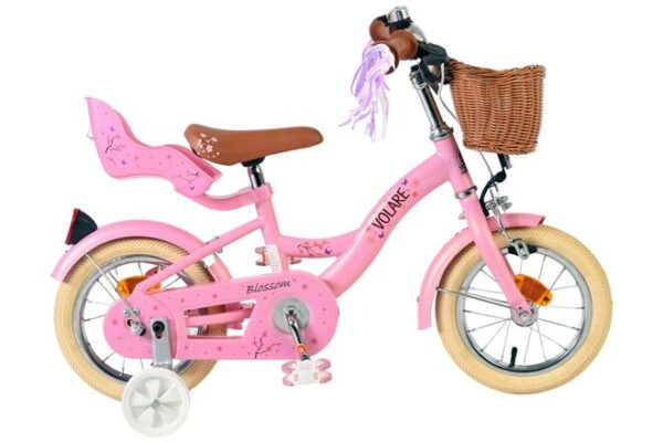 Volare Blossom Kinderfahrrad - Mädchen - 12 Zoll - Rosa