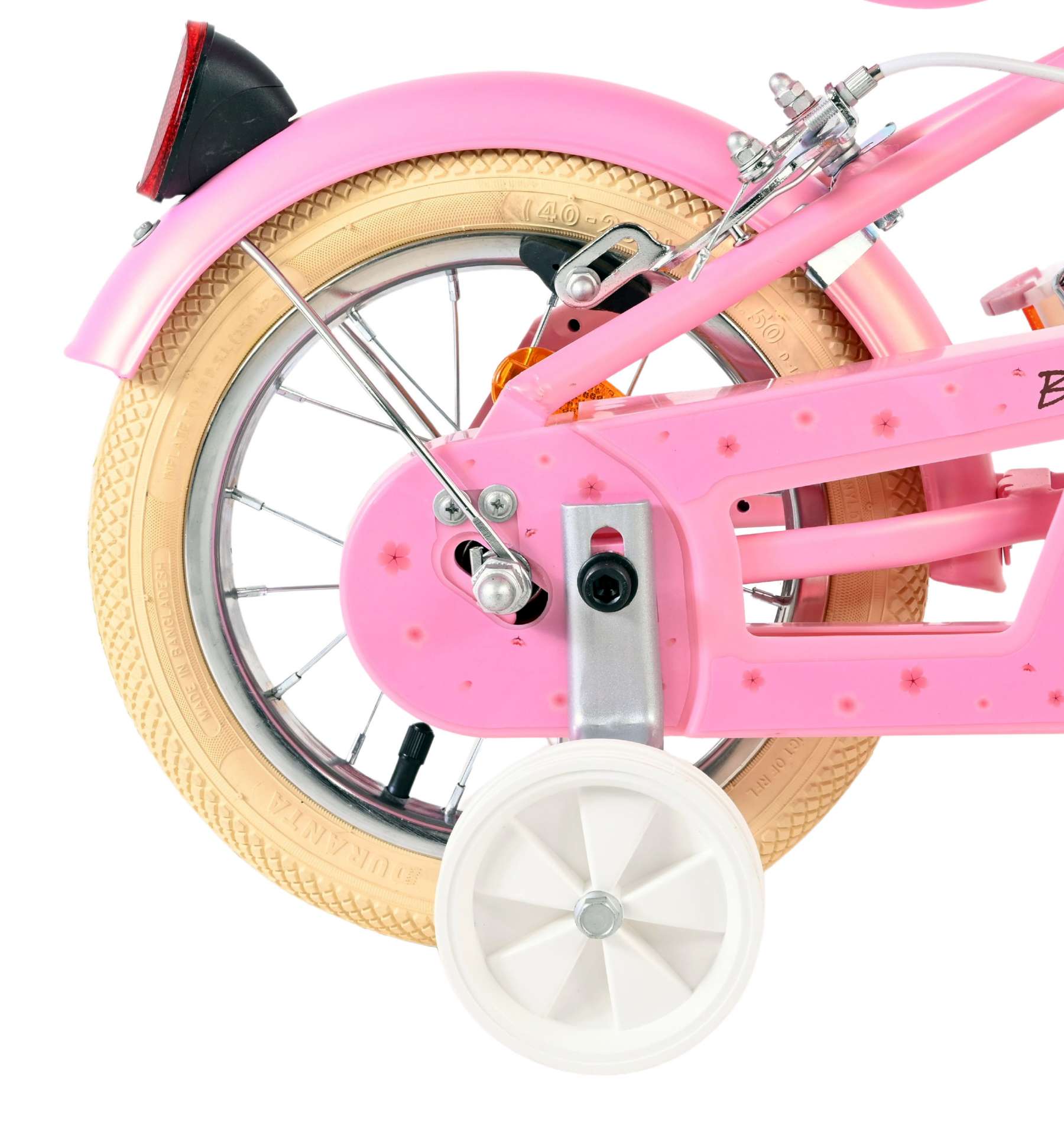 Volare Blossom Kinderfahrrad - Mädchen - 12 Zoll - Rosa - Zwei Handbremsen