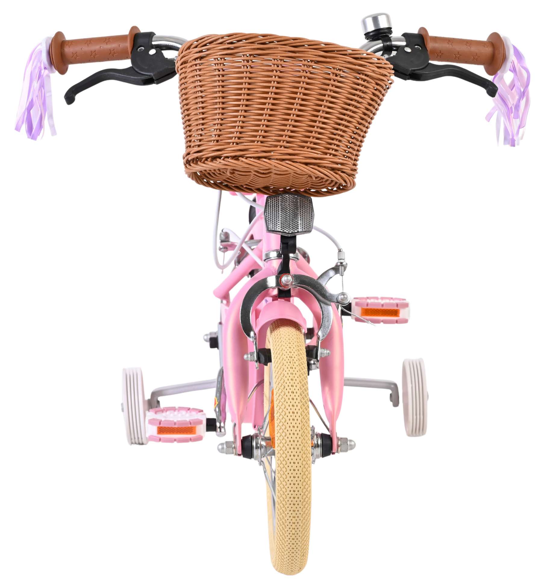 Volare Blossom Kinderfahrrad - Mädchen - 12 Zoll - Rosa - Zwei Handbremsen