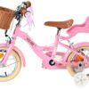 Volare Blossom Kinderfahrrad - Mädchen - 12 Zoll - Rosa - Zwei Handbremsen 7