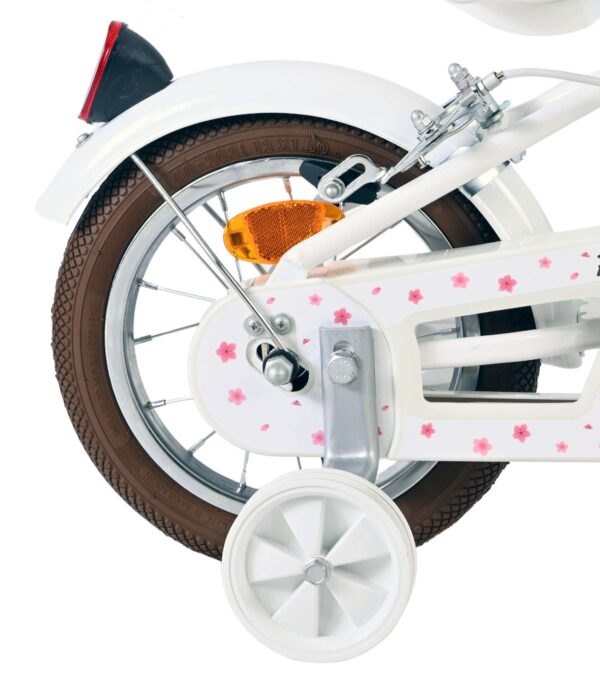 Volare Blossom Kinderfahrrad - Mädchen - 12 Zoll - Weiß - Zwei Handbremsen 2