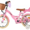 Volare Blossom Kinderfahrrad - Mädchen - 14 Zoll - Rosa - Zwei Handbremsen
