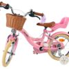 Volare Blossom Kinderfahrrad - Mädchen - 14 Zoll - Rosa - Zwei Handbremsen