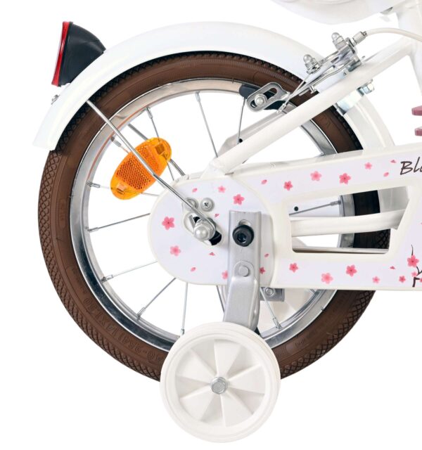 Volare Blossom Kinderfahrrad - Mädchen - 14 Zoll - Weiß - Zwei Handbremsen 2