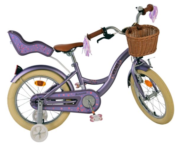 Volare Blossom Kinderfahrrad - Mädchen - 16 Zoll - Lila