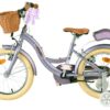 Volare Blossom Kinderfahrrad - Mädchen - 16 Zoll - Lila - Zwei Handbremsen