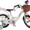 Volare Blossom Kinderfahrrad - Mädchen - 16 Zoll - Weiß - Zwei Handbremsen