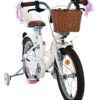 Volare Blossom Kinderfahrrad - Mädchen - 16 Zoll - Weiß - Zwei Handbremsen