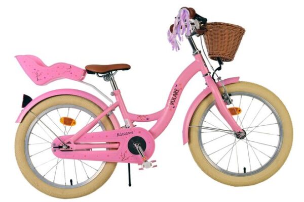 Volare Blossom Kinderfahrrad - Mädchen - 18 Zoll - Rosa