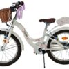 Volare Blossom Kinderfahrrad - Mädchen - 18 Zoll - Weiß - Zwei Handbremsen