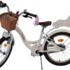 Volare Blossom Kinderfahrrad - Mädchen - 18 Zoll - Weiß - Zwei Handbremsen