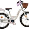 Volare Blossom Kinderfahrrad - Mädchen - 18 Zoll - Weiß - Zwei Handbremsen