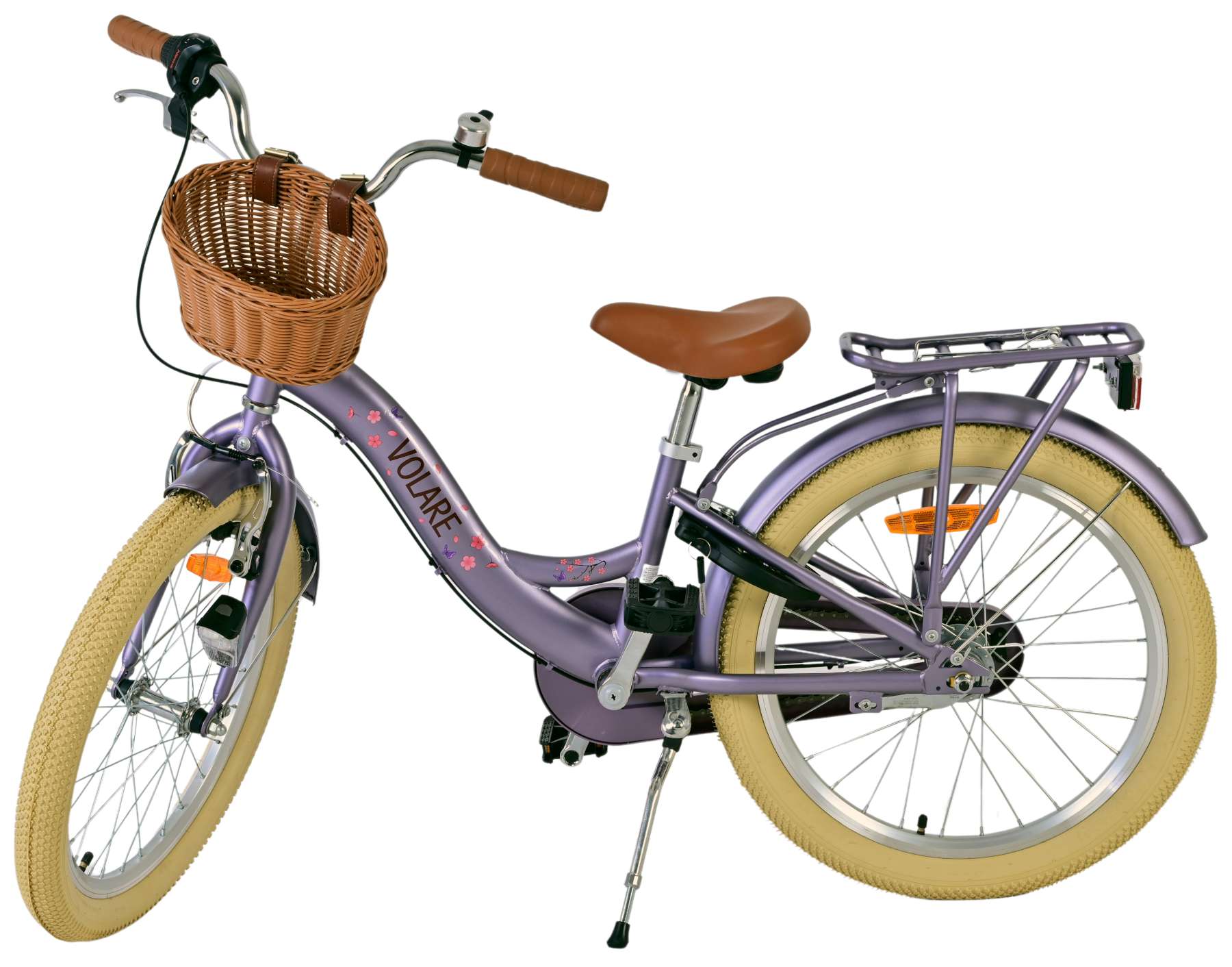 Volare Blossom Kinderfahrrad - Mädchen - 20 Zoll - Lila - Nexus 3 9